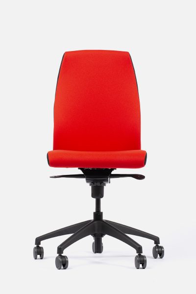 Trevo 7 Ofis kırmızı koltuğu kolçaksız